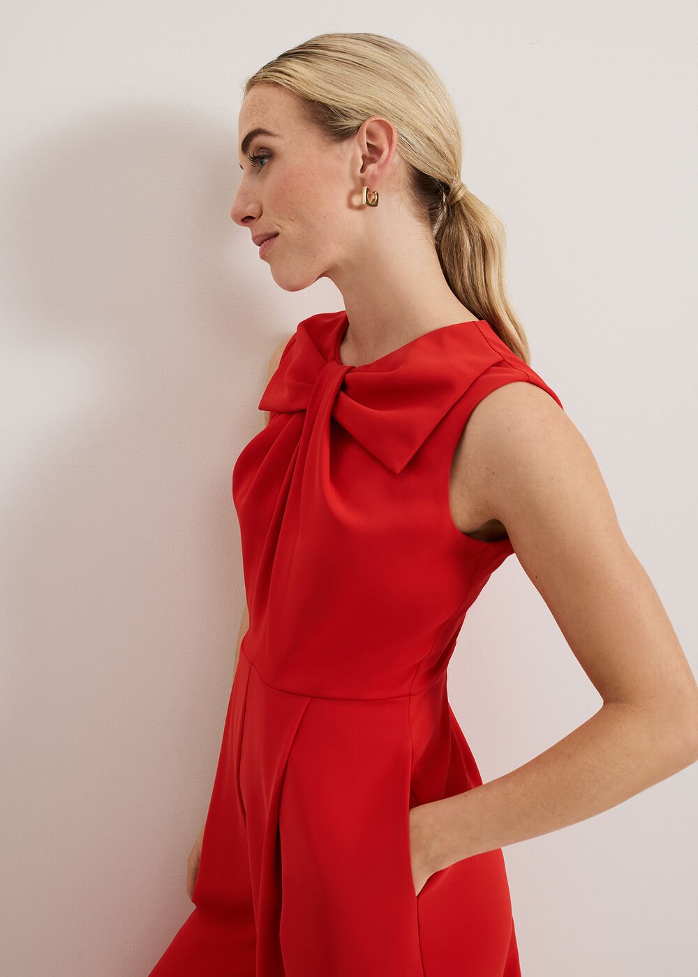Saffron Jumpsuit Red