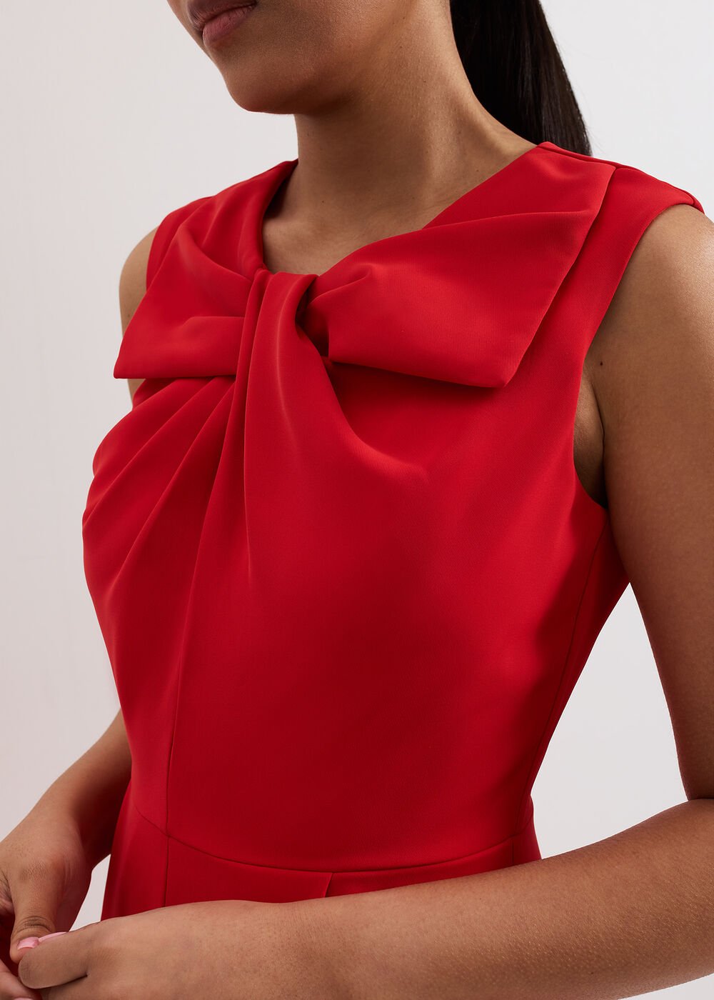 Petite Saffron Jumpsuit Red