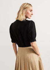 Ottilie Linen Blouse Black
