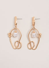 Pearl Earrings Gold