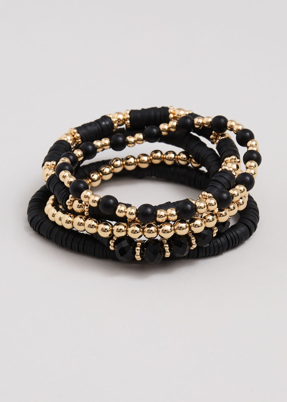 Beaded Bracelet Pack Black