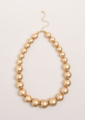 Beaded Necklace Gold