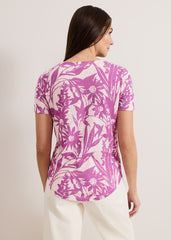 Alice Floral Top Purple