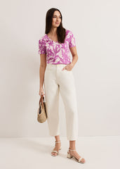 Alice Floral Top Purple