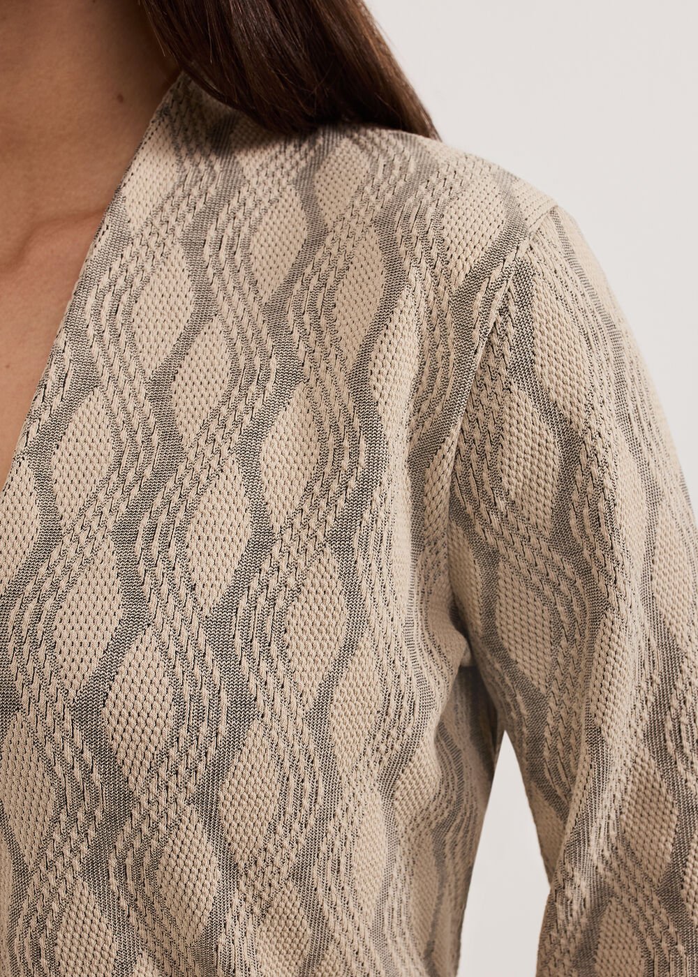 Rena V Neck Top Stone