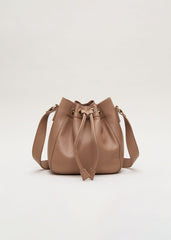 Leather Bucket Bag Tan