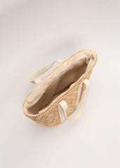 Straw Shoulder Bag Natural