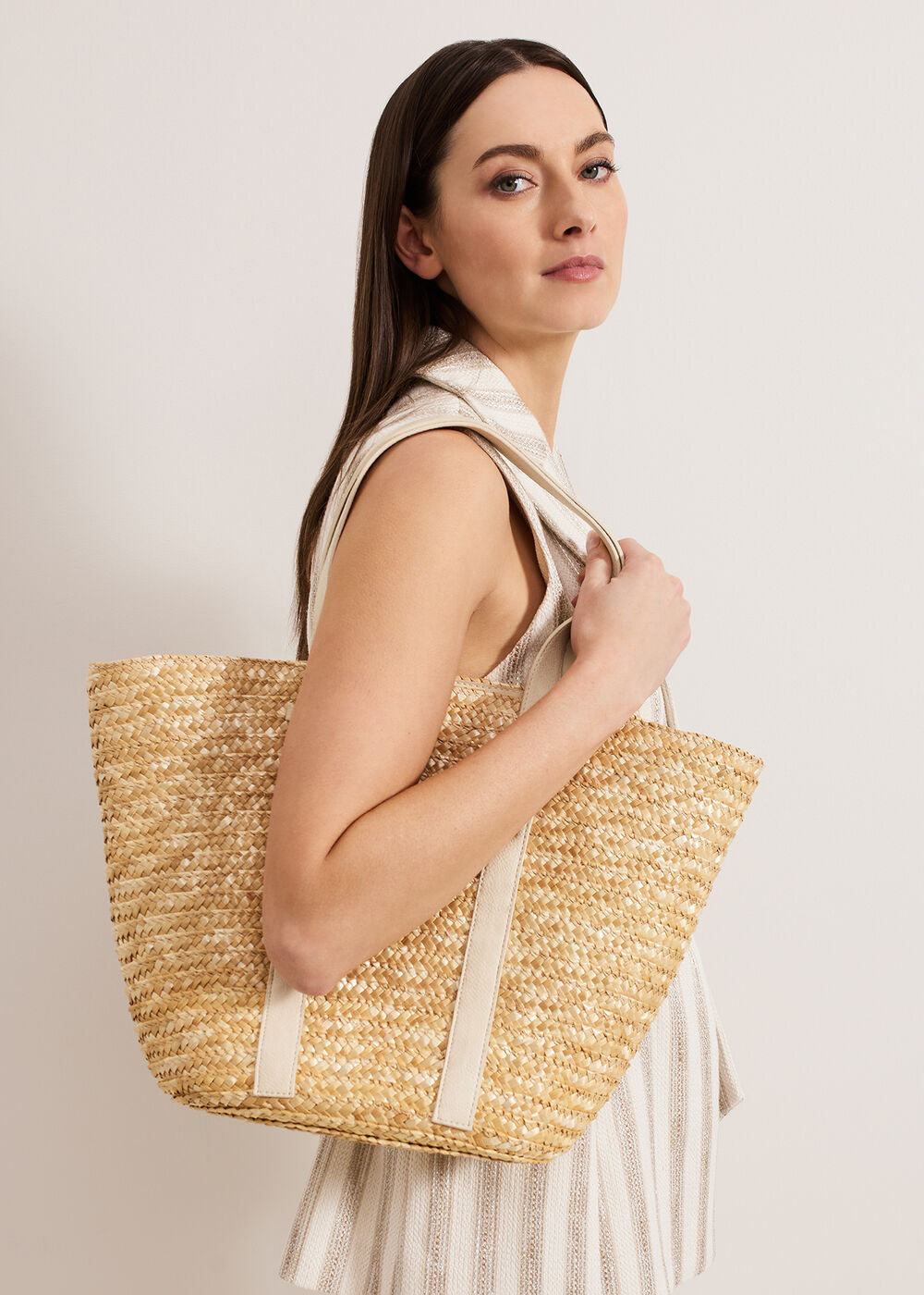 Straw Shoulder Bag Natural