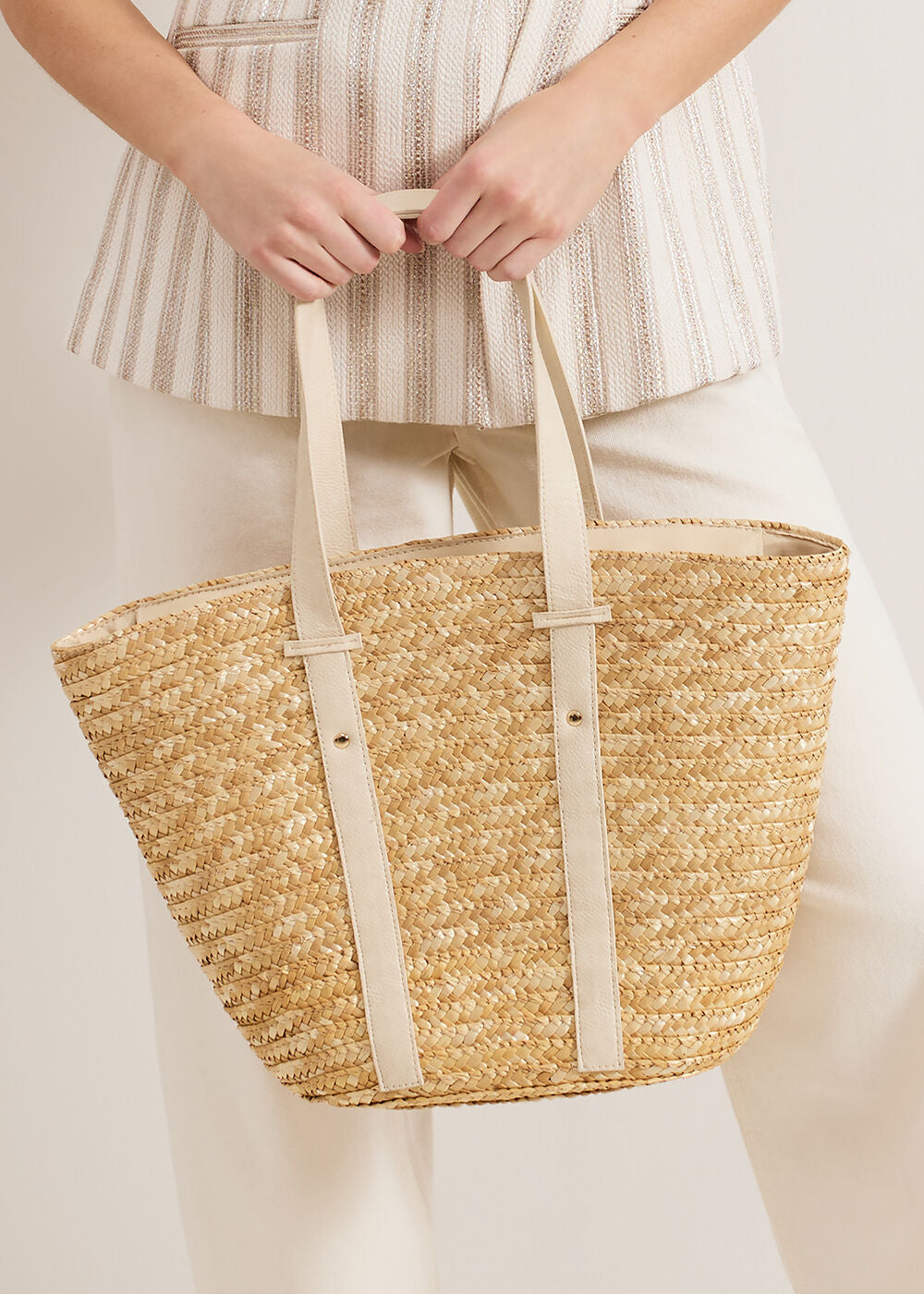 Straw Shoulder Bag Natural