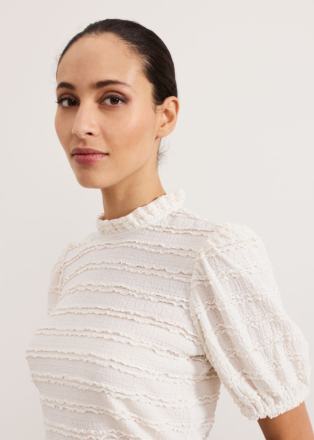 Samiha Lace Top Cream