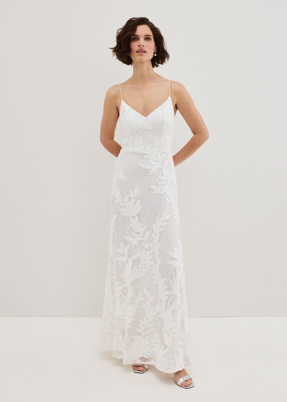 Arabella Silk Ivory Dress Ivory