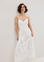 Arabella Silk Ivory Dress Ivory