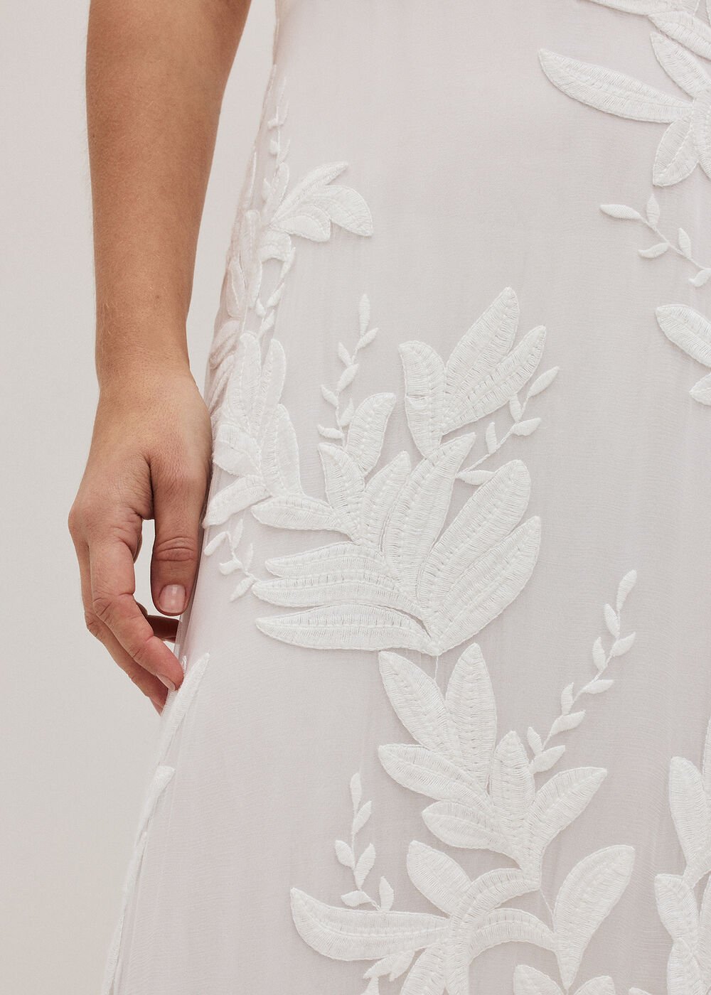 Arabella Silk Ivory Dress Ivory