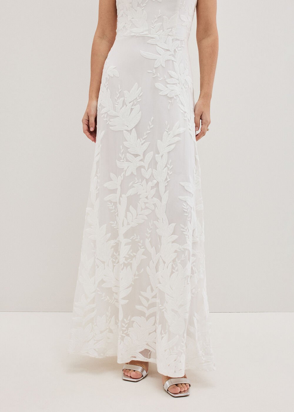 Arabella Silk Ivory Dress Ivory