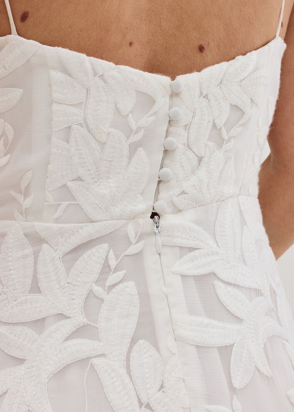 Arabella Silk Ivory Dress Ivory