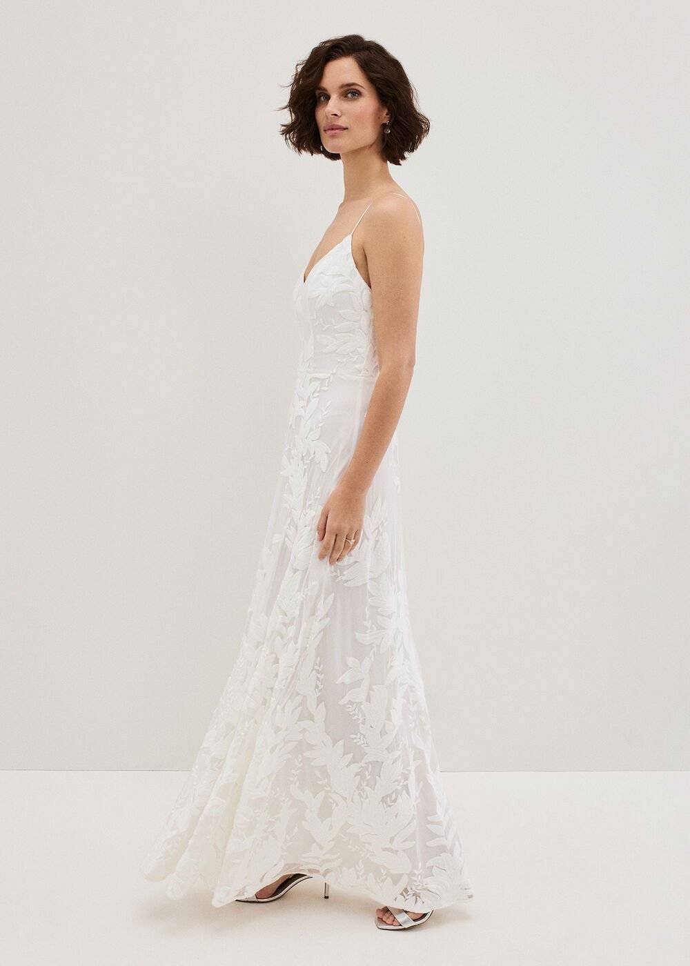 Arabella Silk Ivory Dress Ivory