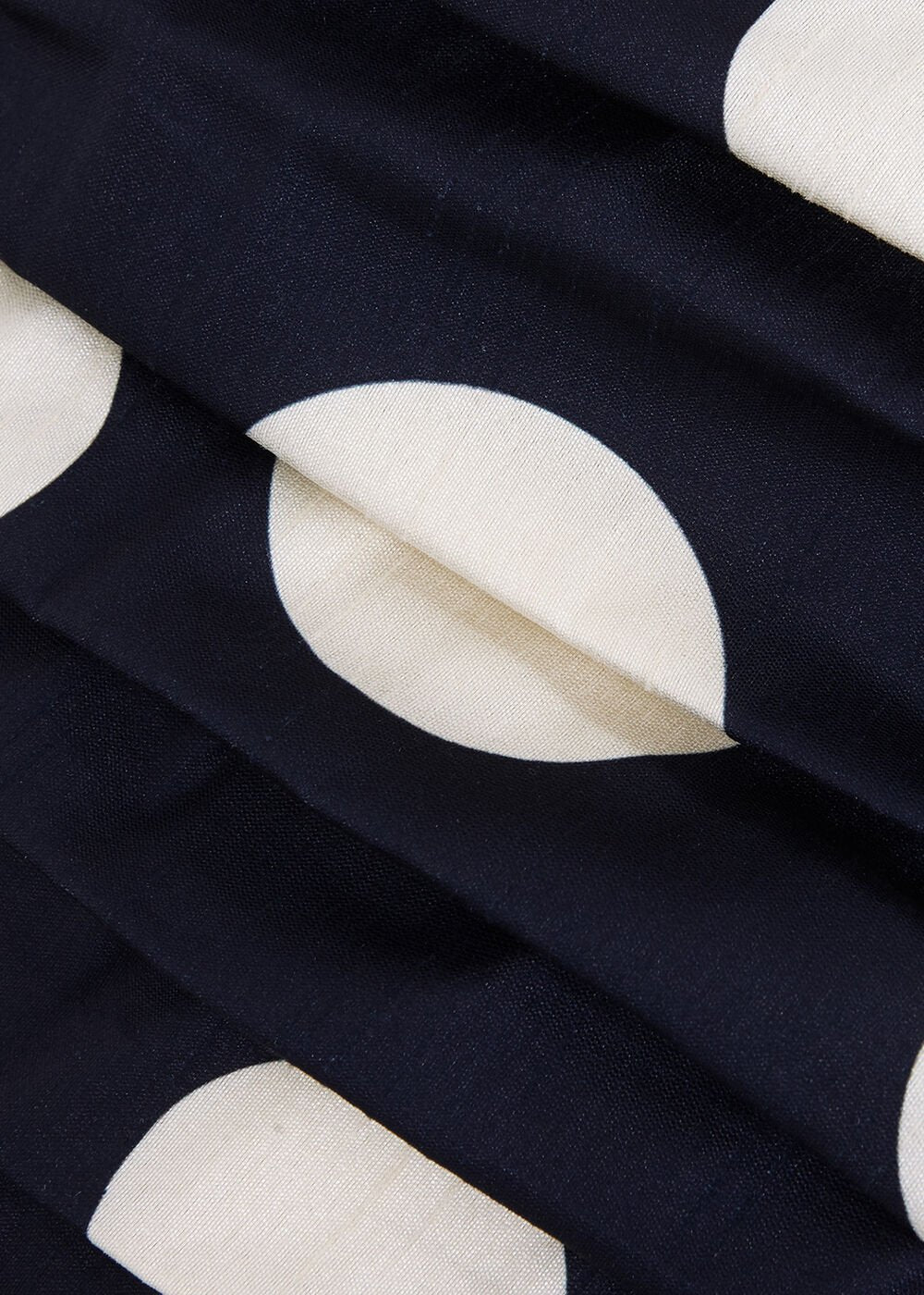Marilyn Puff Sleeve Polka Dot Maxi Dress Navy