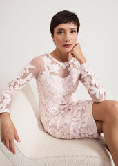 Annika Midi Dress Pale Pink