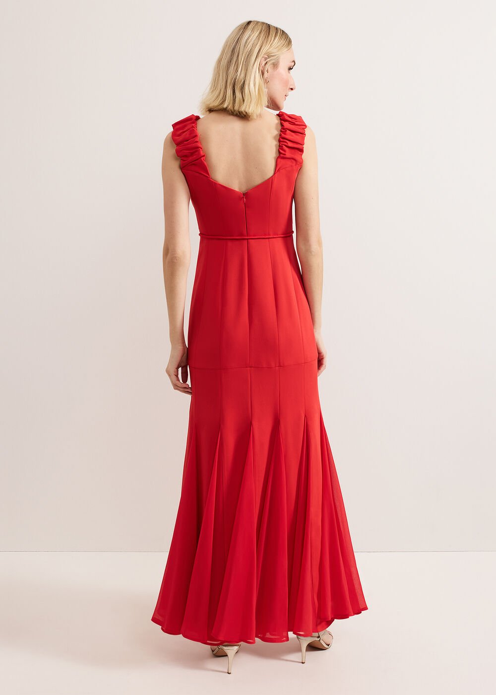 Ansley Strappy Maxi Red