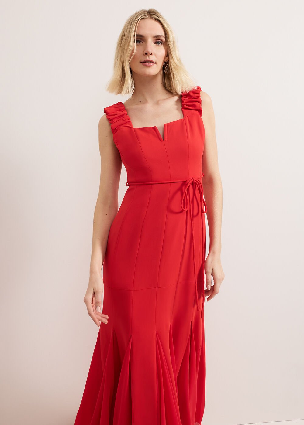Ansley Strappy Maxi Red