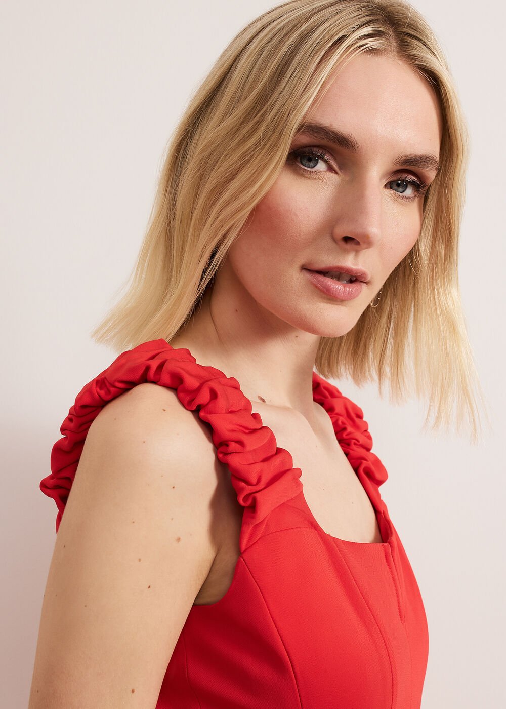 Ansley Strappy Maxi Red