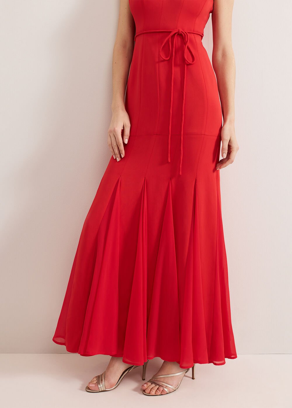 Ansley Strappy Maxi Red