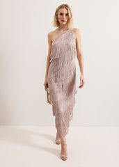 Amity Fringe Dress Latte