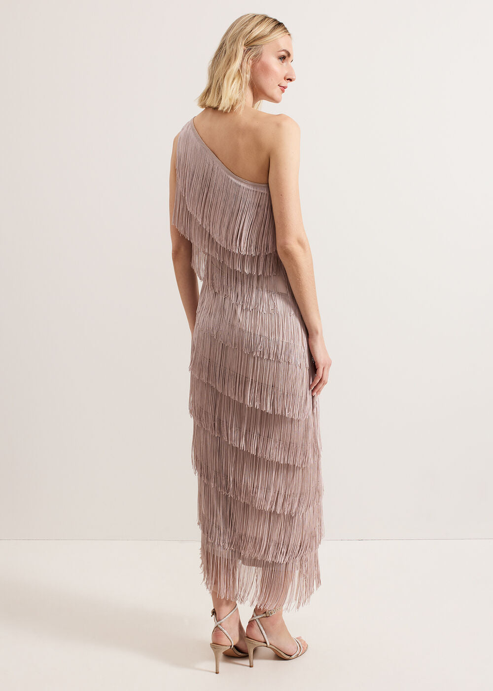 Amity Fringe Dress Latte