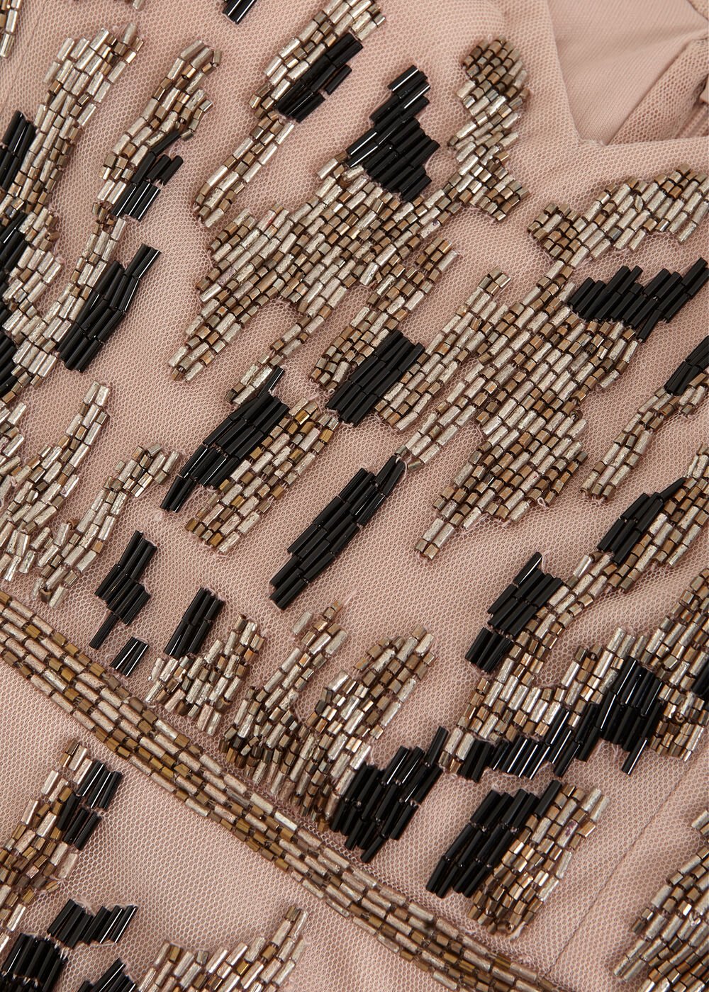 Vienna Beaded Dress Latte