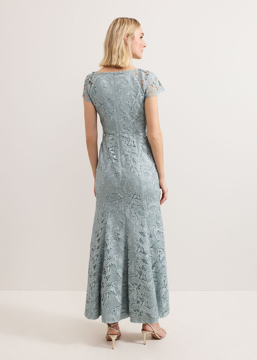 Phia Tux Lace Dress Eau De Nil