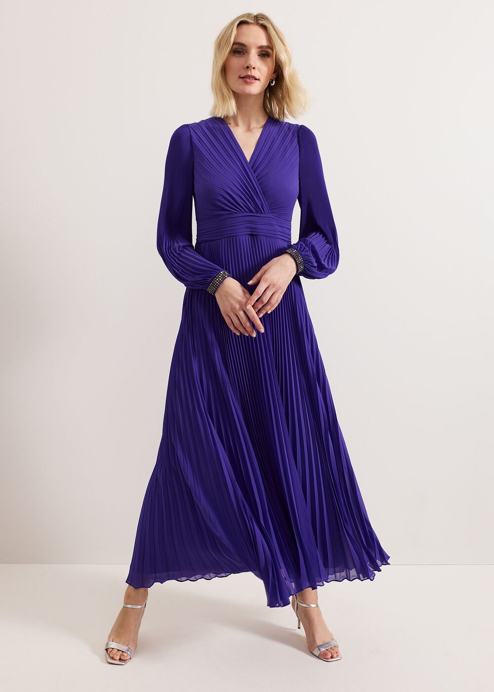 Vila Beaded Dress Purple