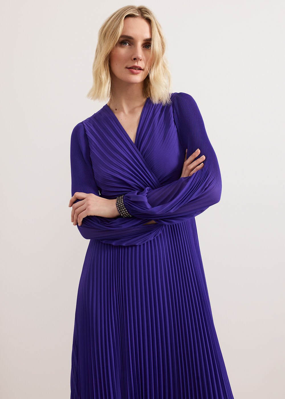 Vila Beaded Dress Purple