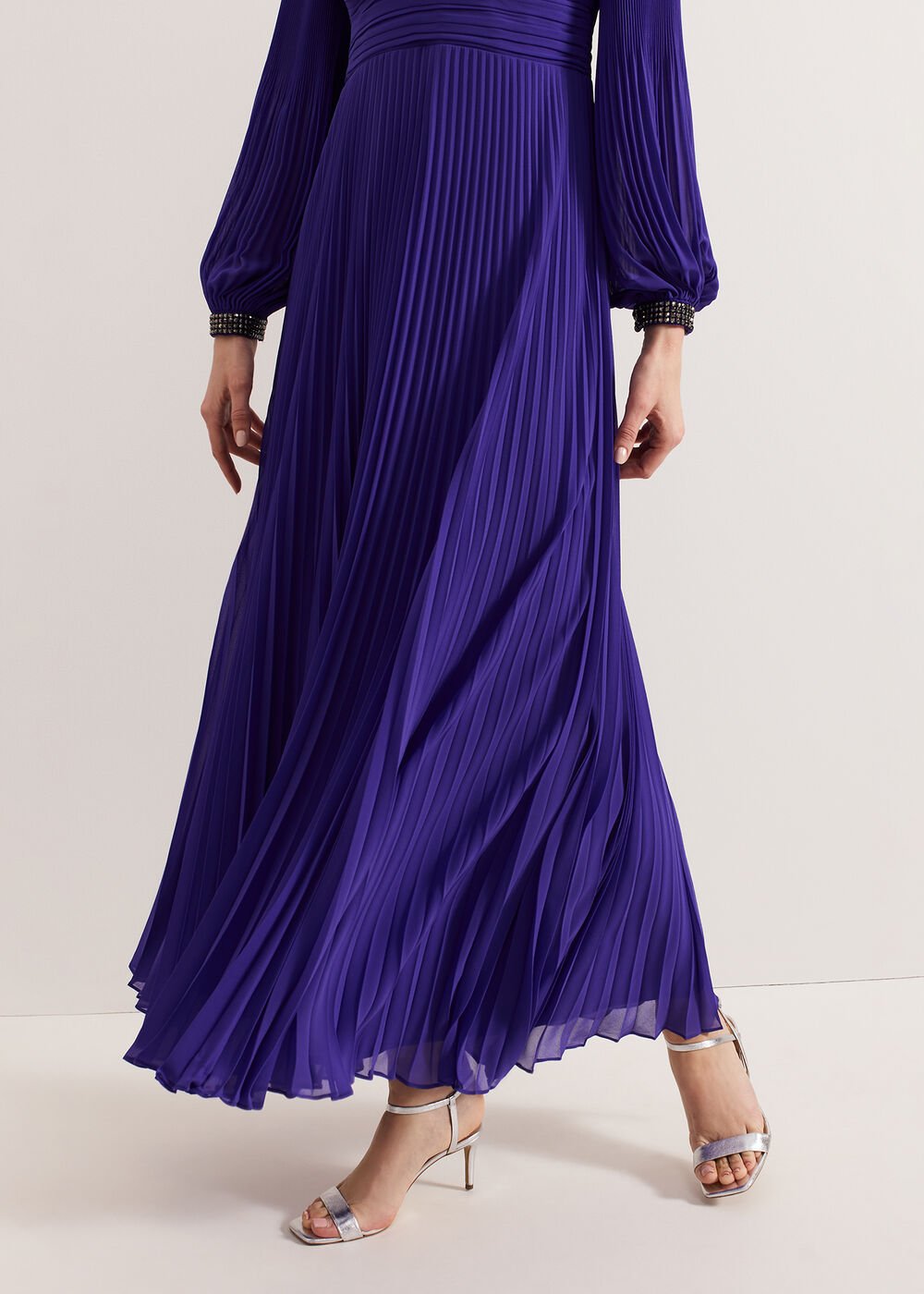 Vila Beaded Dress Purple