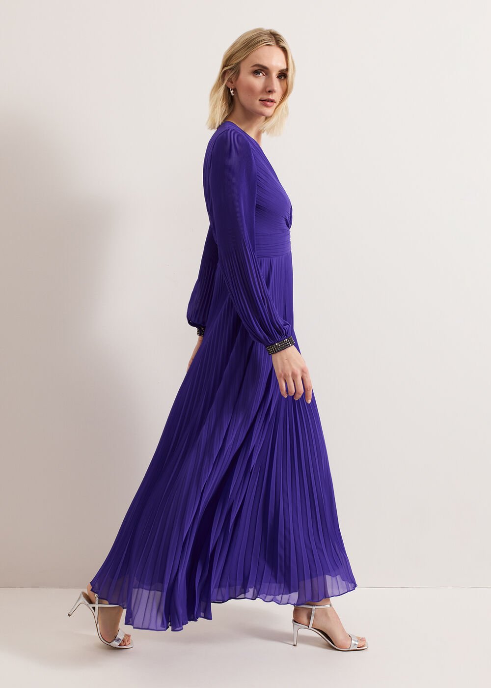 Vila Beaded Dress Purple