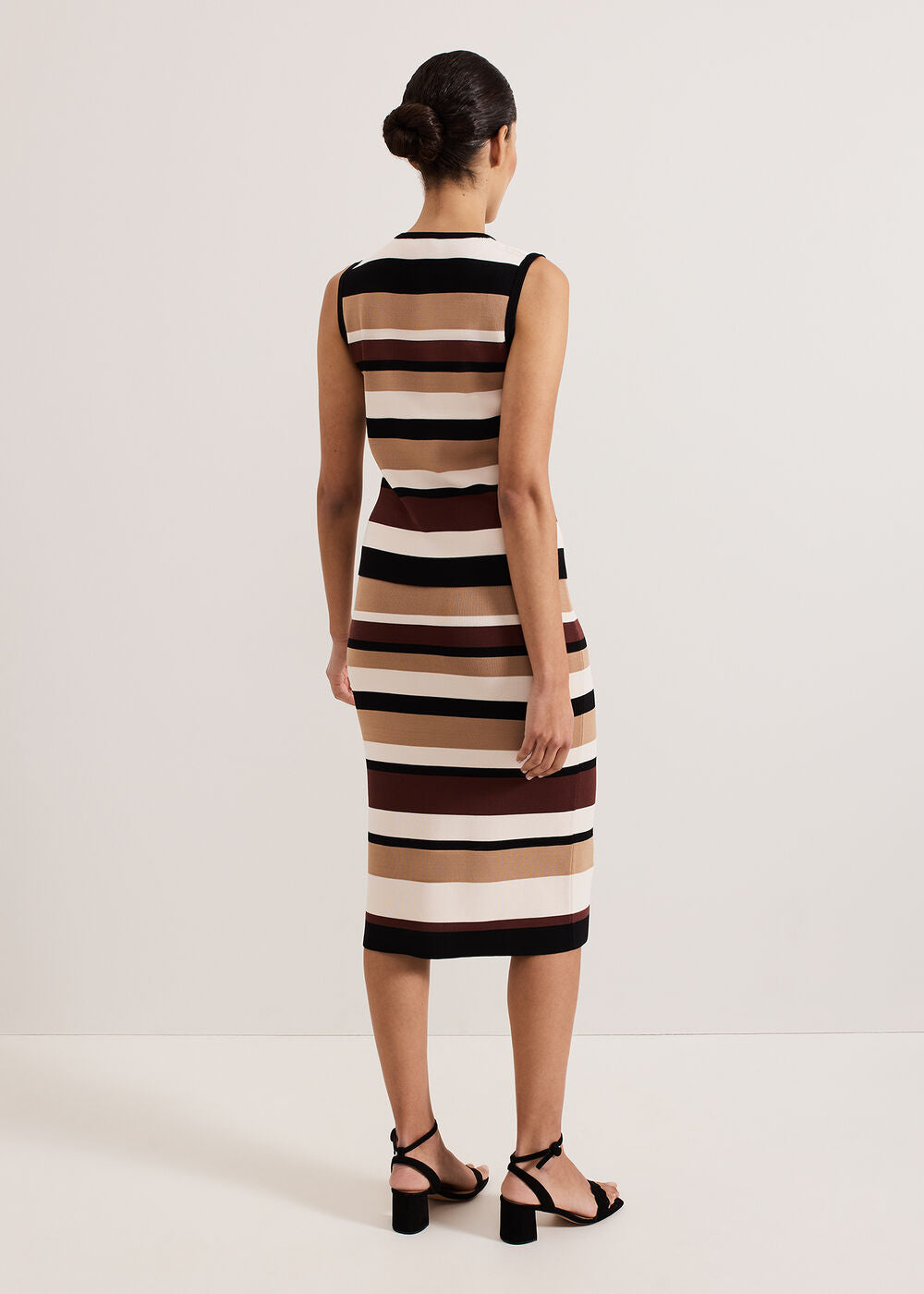 Louisa Stripe Skirt Neutral