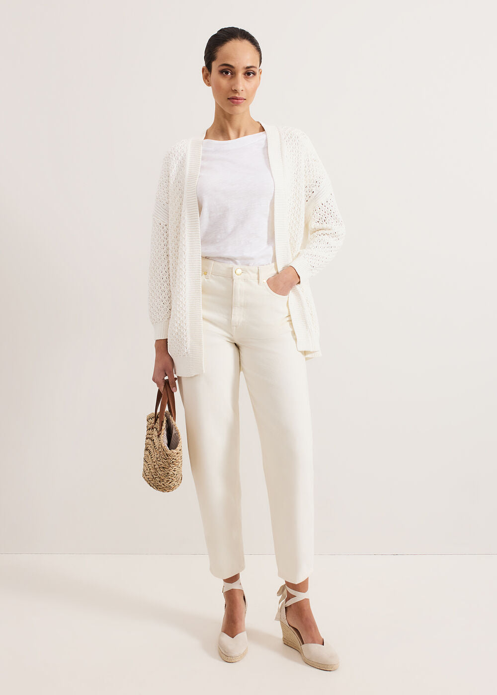 Antonia Stitch Cardi Ivory