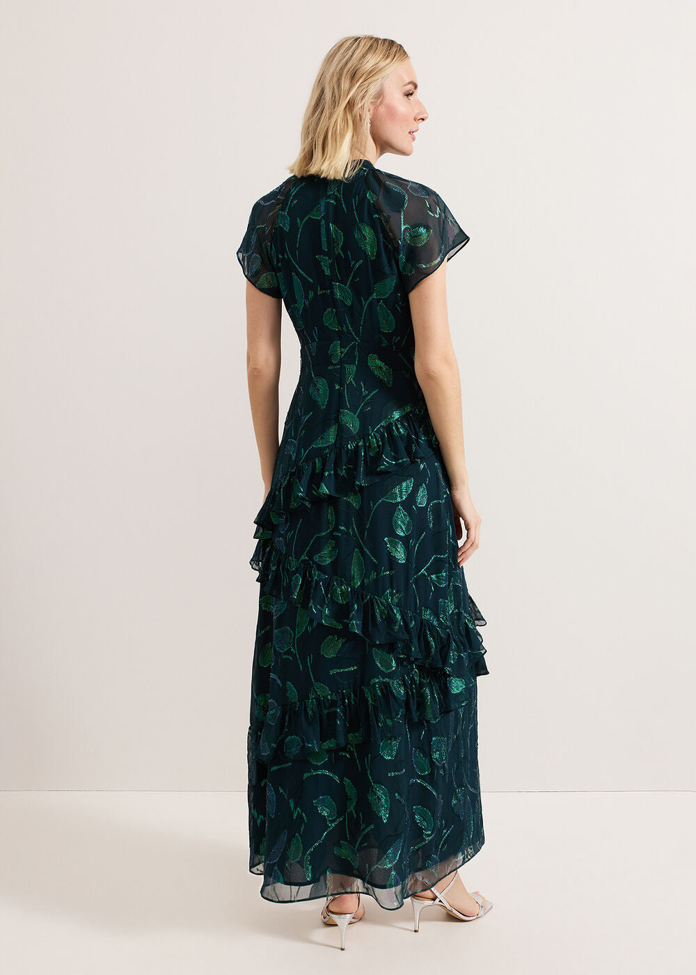 Haisley Silk Dress Green