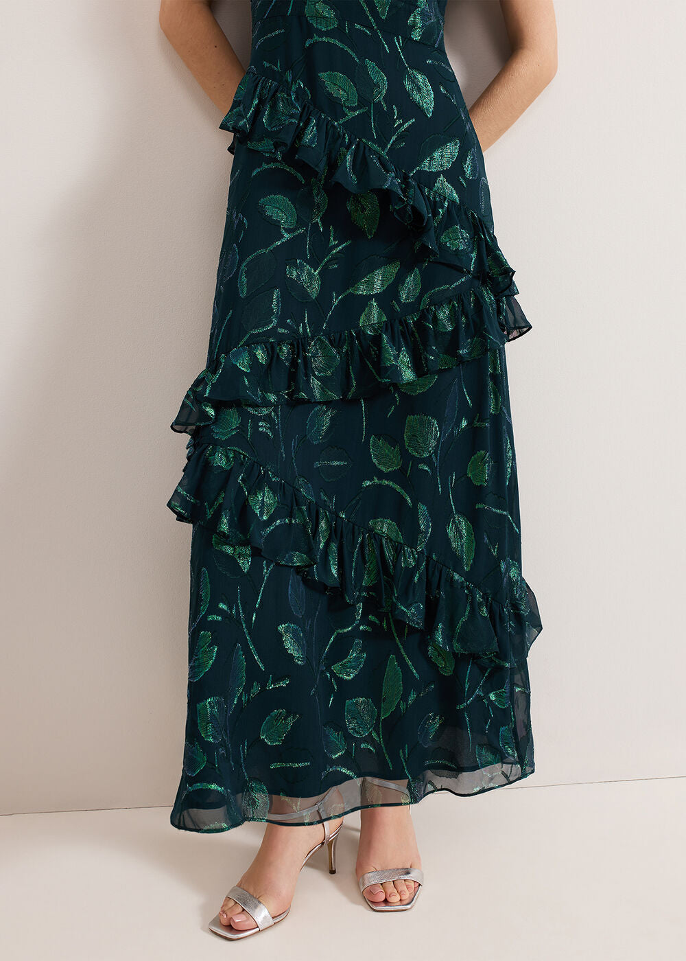 Haisley Silk Dress Green