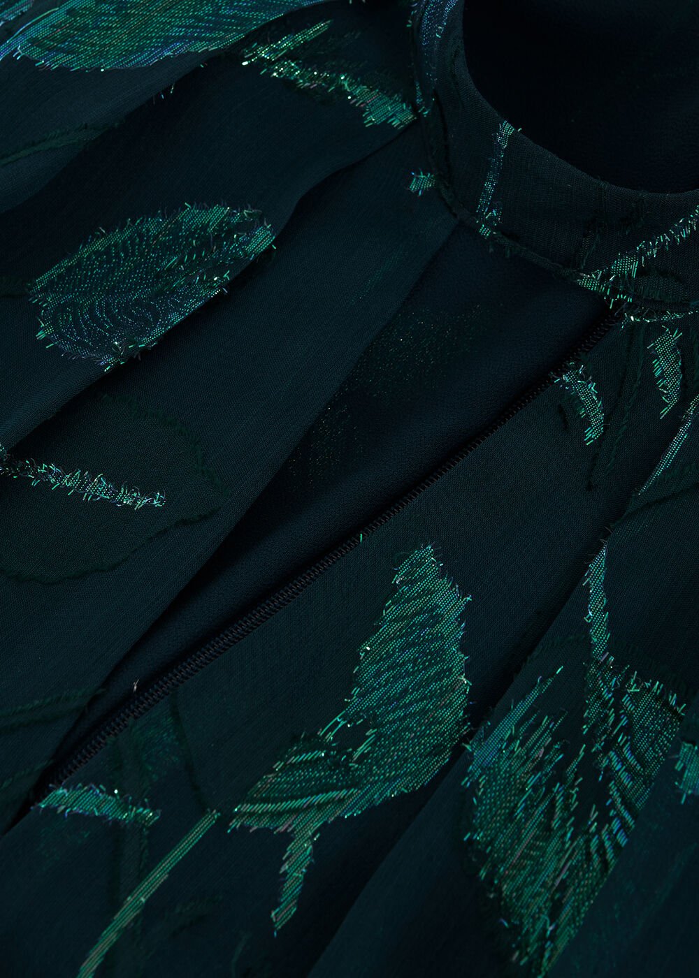 Haisley Silk Dress Green