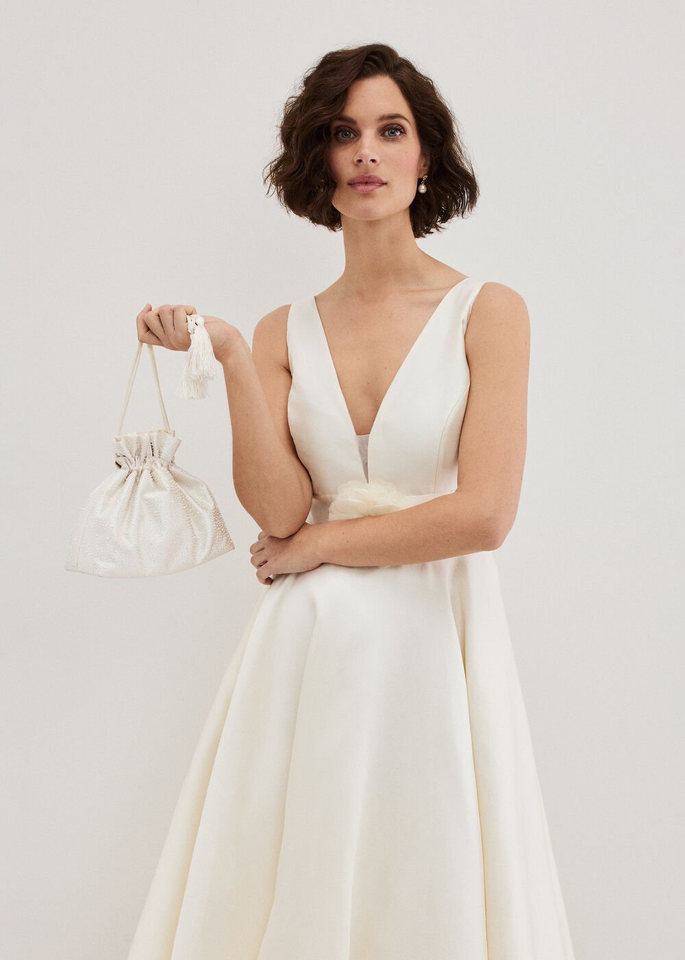 Pearl Clutch Ivory