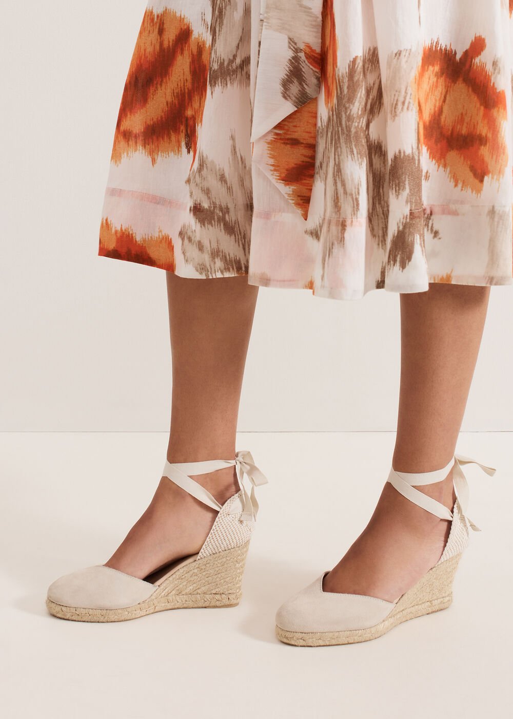 Wedge Espadrille Ivory
