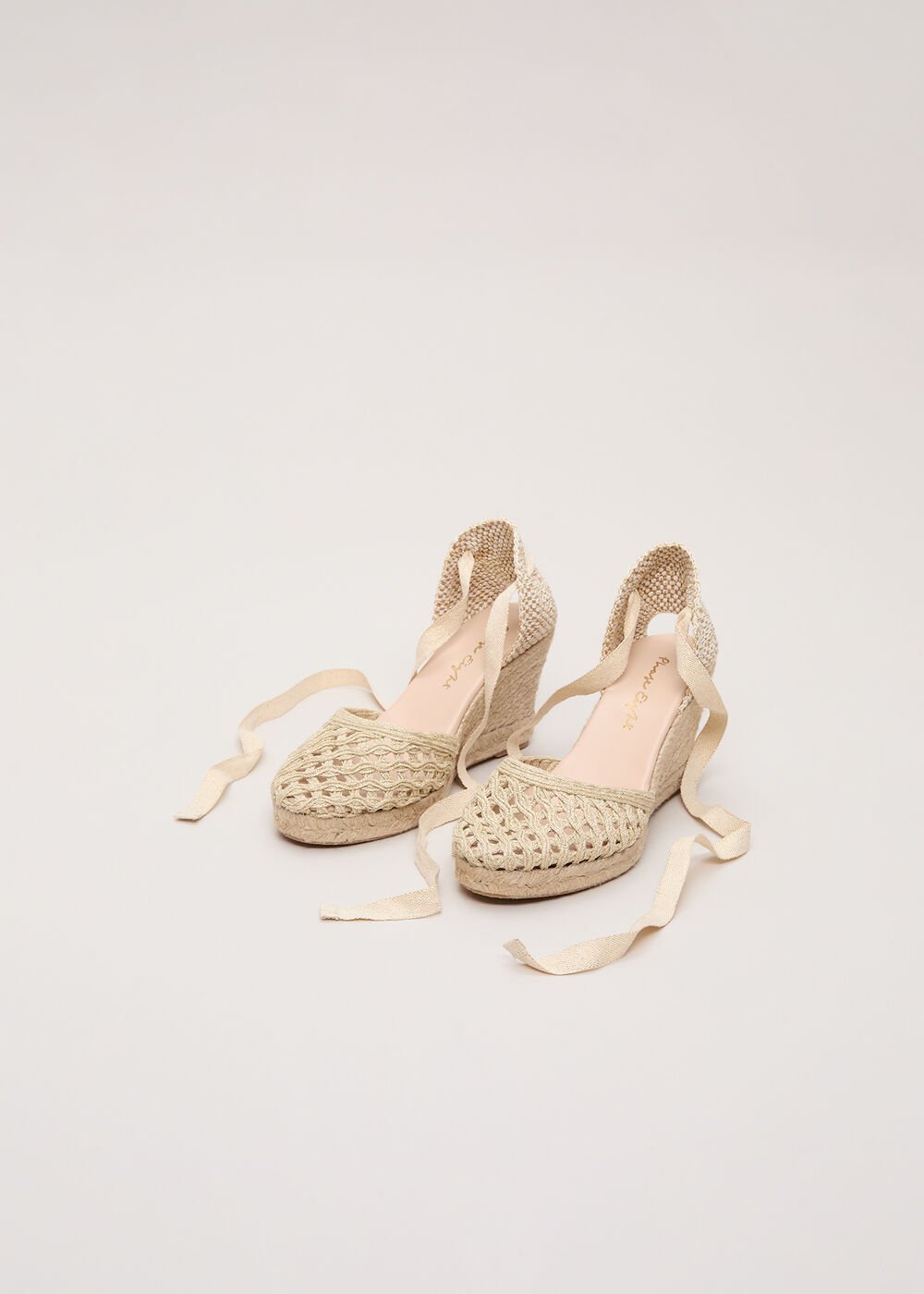 Wedge Espadrille Gold