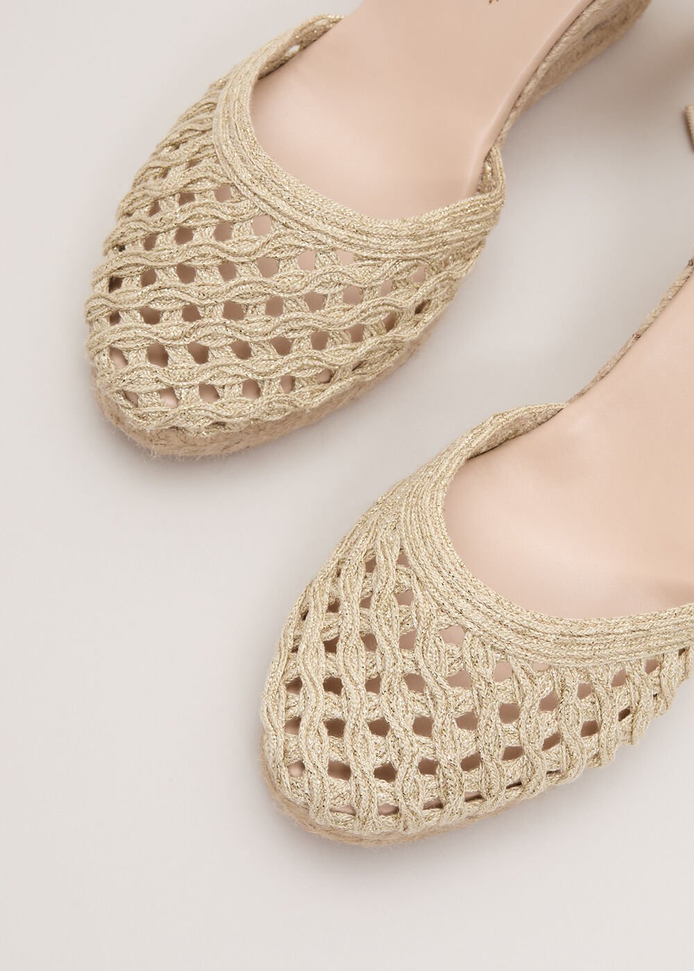 Wedge Espadrille Gold