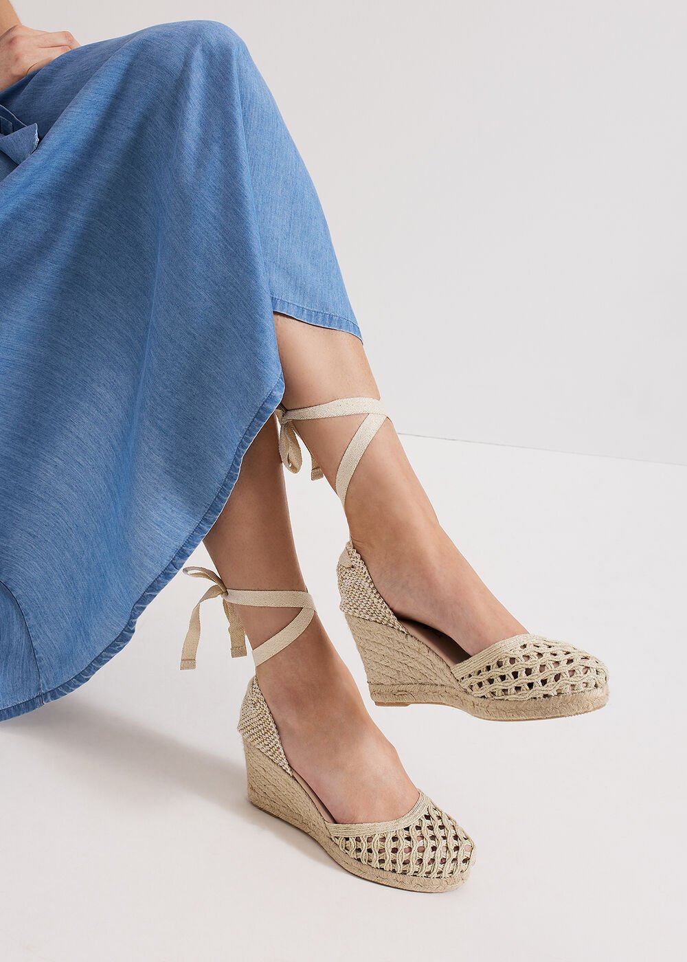 Wedge Espadrille Gold