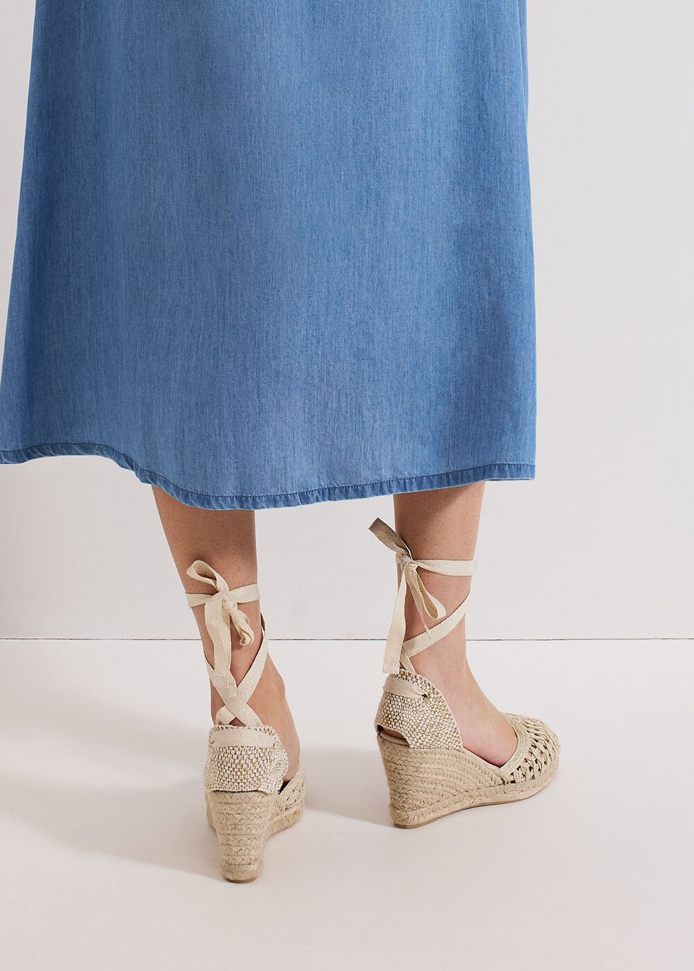 Wedge Espadrille Gold