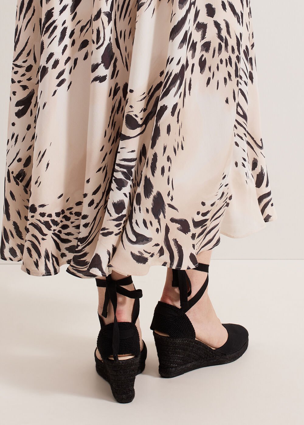 Canvas Wedge Espadrille Black