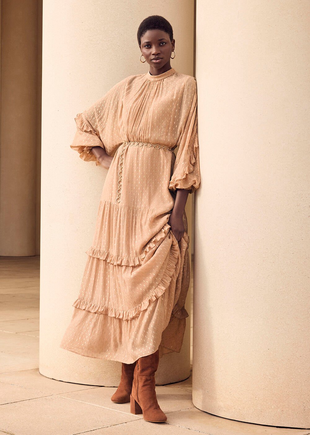Priscilla Maxi Dress Pale Pink