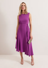 Maya Plain Dress Purple