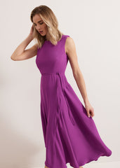 Maya Plain Dress Purple