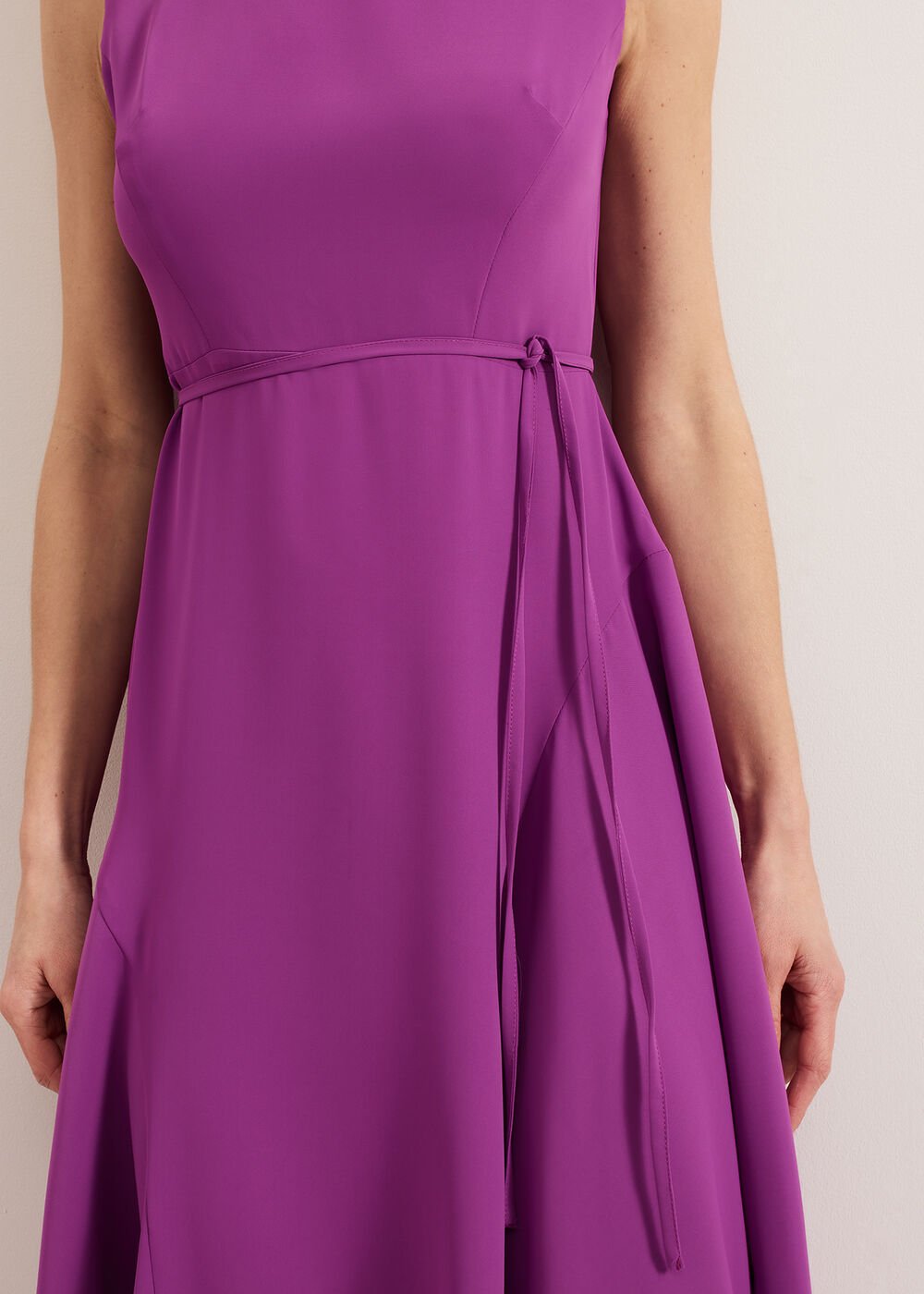 Maya Plain Dress Purple